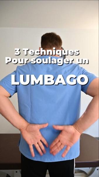 Soulager un lumbago  : 3 exercices simples en attendant votre séance d’ostéopathie