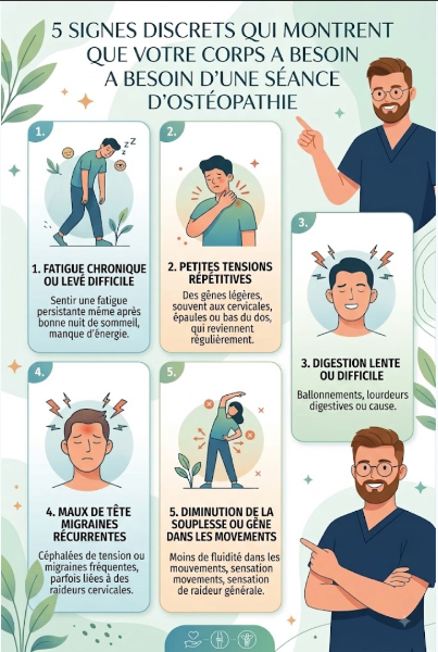 5 signes discrets qui montrent que votre corps a besoin d’une séance d’ostéopathie