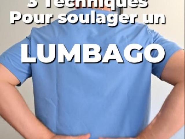Soulager un lumbago  : 3 exercices simples en attendant votre séance d’ostéopathie